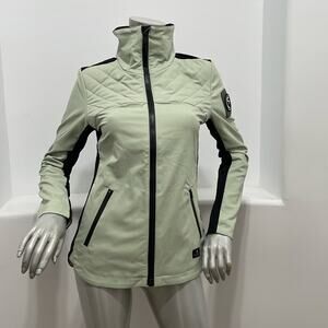 COLDSMOKE Women’s Zip Up Jacket Black/ Green  Various Size